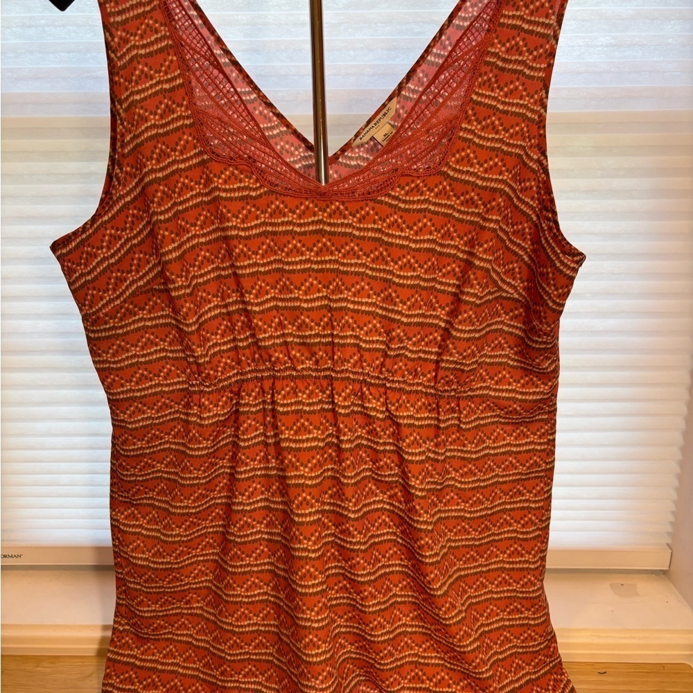 Banana Republic Smocked Tank Top XL